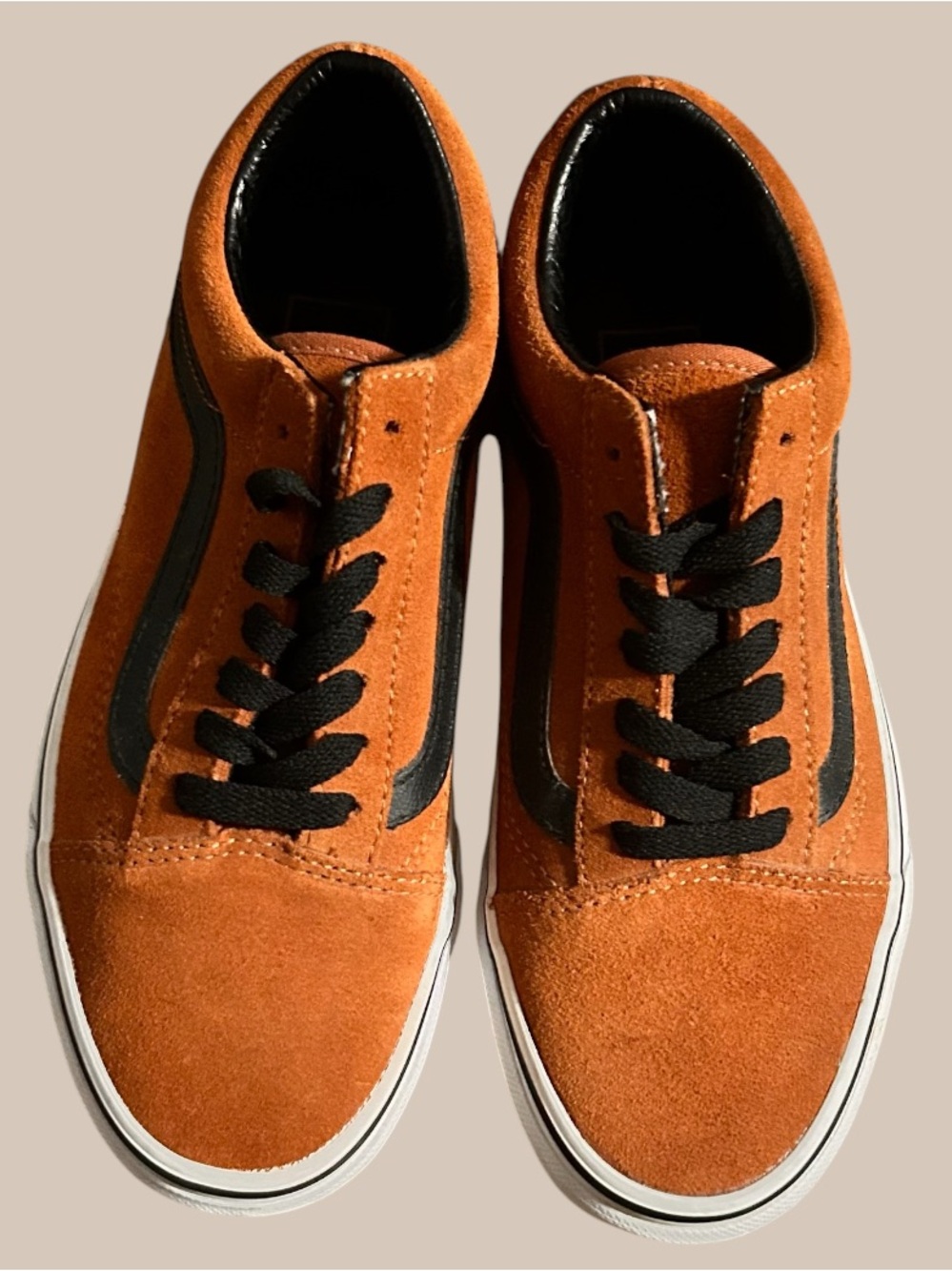 Vans Old Skool Glazed Ginger Brown Suede Sneakers women sz 6.5VGU
